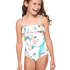 Girl’s Floral Swimwear